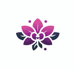 beautiful flower logo image vector