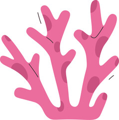 Obraz premium Abstract Coral with Organic Shapes