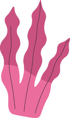 Abstract Seaweed with Wavy Shapes