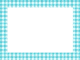 水色のシェパードチェックのシームレスな背景を使ったフレーム
