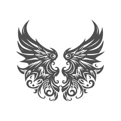 Obraz premium Bat Set Design Wings Illustration