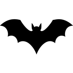 bat silhouette vector isolated on white background