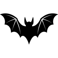 Fototapeta premium bat silhouette vector isolated on white background