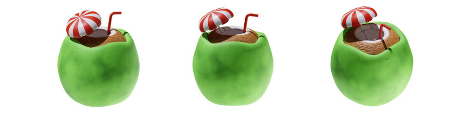 3D Icon Summer Holiday, 3D render modern in design style for social media, traveling, holiday banners, etc.