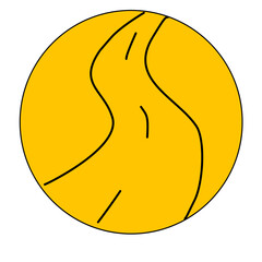 Modern and attractive signpost symbol vector. Smooth gradients and touches of minimalist geometric elements, creating a dynamic and professional look.