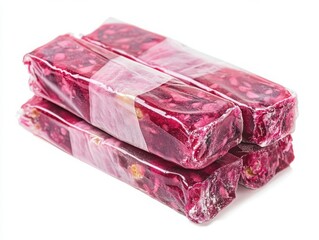 Turkish delight snack pack isolated with white background