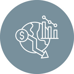 Economic crisis Icon