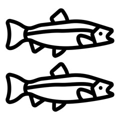 salmon Line Icon