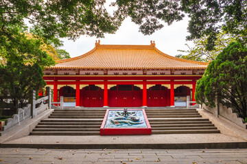 Main hall of Chiayi Confucian Temple located in Chiayi city, Taiwan