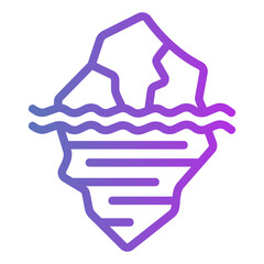 iceberg Gradient icon