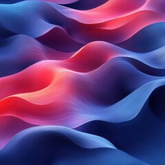 Abstract wavy lines of vibrant colors