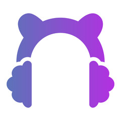 earmuffs Gradient icon