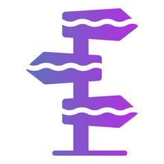 signpost Gradient icon