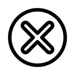 Obraz premium Cross mark icon