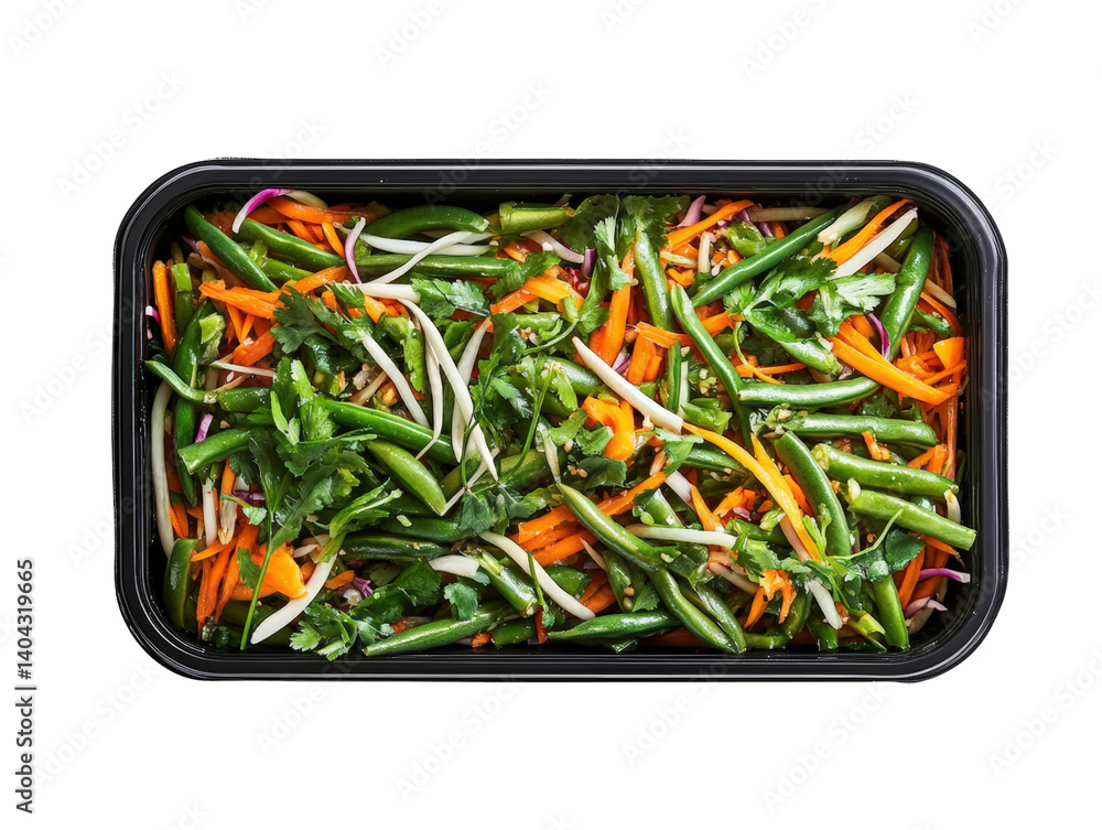 Poster a colorful container filled with fresh vegetables displaying a variety of colors and shapes for heal