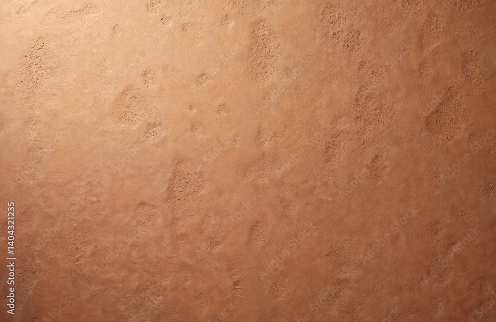 Poster close-up textured clay wall background with a brown orange gradient. rough weathered surface. earth 
