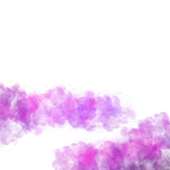 Fototapeta premium Vivid Purple Smoke Cloud Against a transparent Background png
