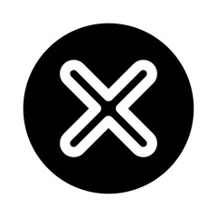 Obraz premium Cross mark icon