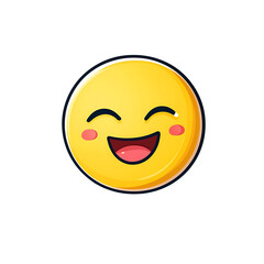 Fototapeta premium Grinning face emoji
