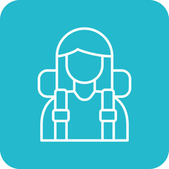 Obraz premium Hiker Icon