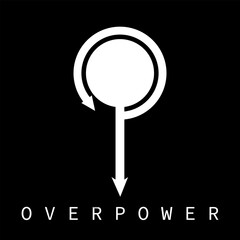 vector graphic design, initial letter O and P monogram logo, modern death icon EPS10