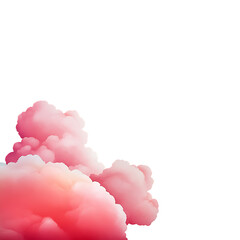 Soft pink dreamy clouds background
