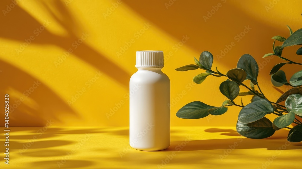 Poster close-up of a product like a bottle or jar with ample space to add e-commerce copy or promotions on 