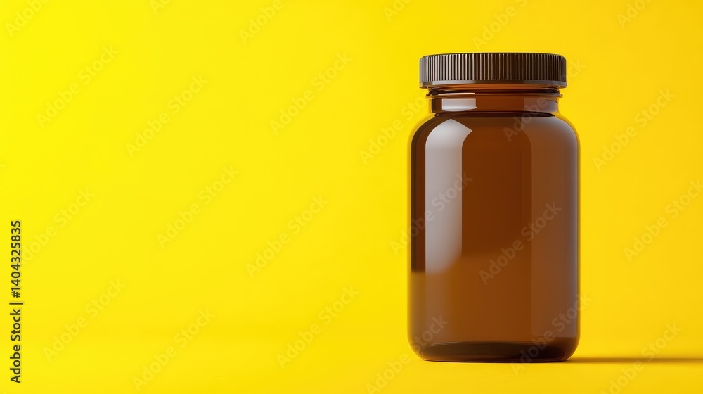 Poster close-up of a product like a bottle or jar with ample space to add e-commerce copy or promotions on 