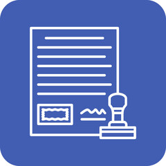 Stamp paper Icon