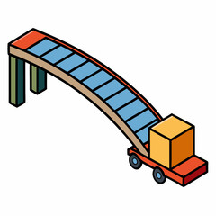 forklift with container