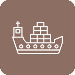 Naklejka premium Boat ship Icon