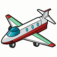 vector illustration of airplane