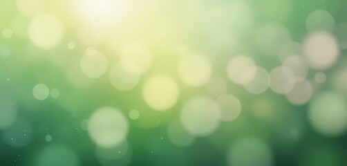 Obraz premium A vibrant green background adorned with an array of varying-sized white circles, creating a playful and dynamic visual effect that adds depth and interest to the scene.