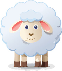 Obraz premium sheep vector illustration for template