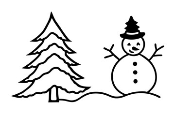 Festive and high-quality Christmas vector illustration perfect for holiday-themed designs. Includes cheerful elements such as Christmas trees, snowflakes, ornaments, Santa Claus, gifts, and winter dec