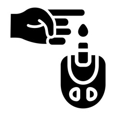 sugar blood level Solid icon