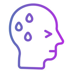 sweating Gradient icon