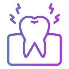 toothache Gradient icon