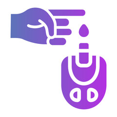 sugar blood level Gradient icon