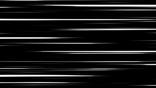 Horizontal line motion graphic with alpha channel. Radial speed or action lines anime comic background.
4K comic book speed lines motion background, Anime speed line background animation on black.