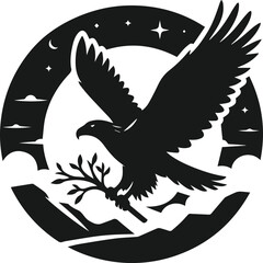 Eagle silhouette