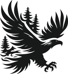 Eagle silhouette