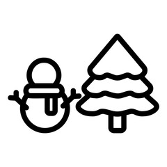 christmas Line Icon