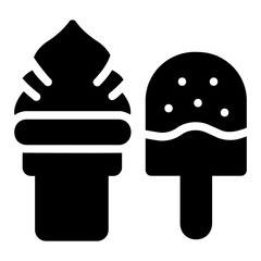 ice cream Solid icon