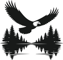 Eagle silhouette