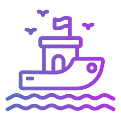 yatch Gradient icon