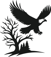 Obraz premium Eagle silhouette