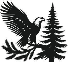 Eagle silhouette