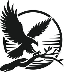 Eagle silhouette