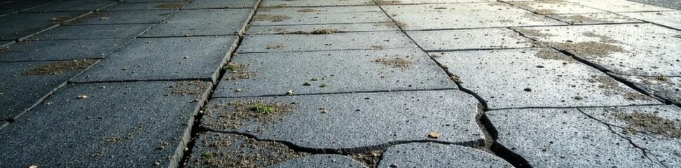 Obraz premium Uneven, heavily textured gray concrete, dirt patches , wall, old, wall texture